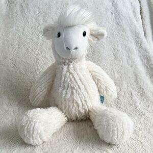Manhattan Toy Company Lou The Llama Stuffed Animal 15" Plush Toy Cream White